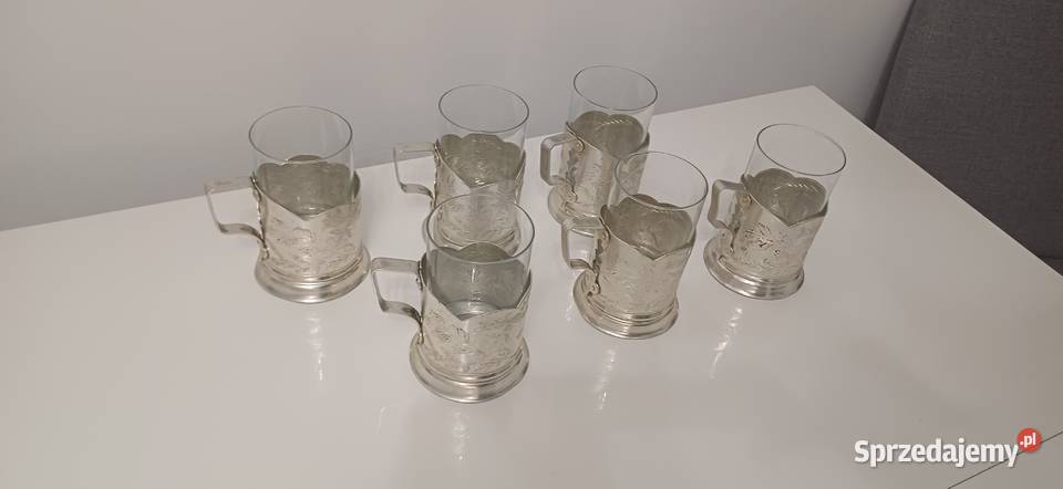 Koszyczki na szklanki PRL 2 Warszawa