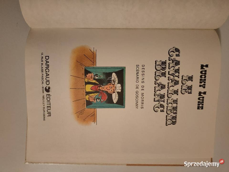 Komiks Lucky Luke Le Cavalier Blanc 1975 Morris Komiksy Kościan