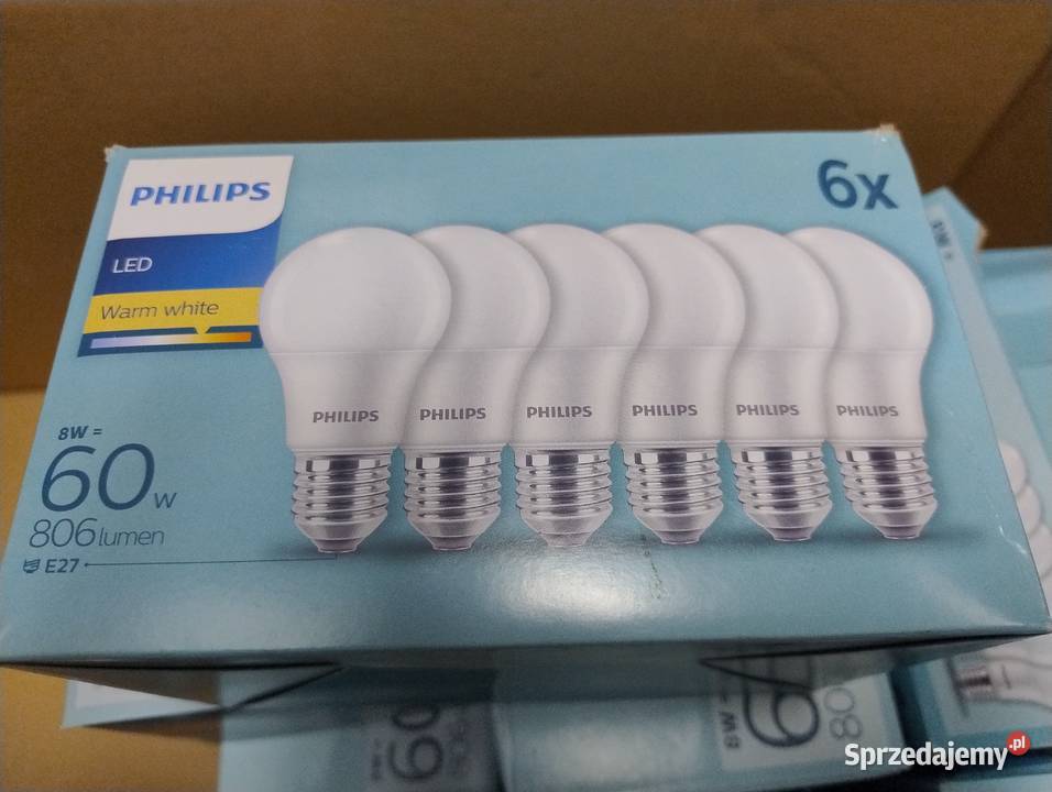 TANIO Żarówki Led Philips A60 E27 8W60W E27 6 śląskie Sosnowiec sprzedam