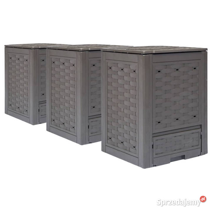 Kompostowniki 3 60x60x83 900 L rattan z tworzywa Warszawa