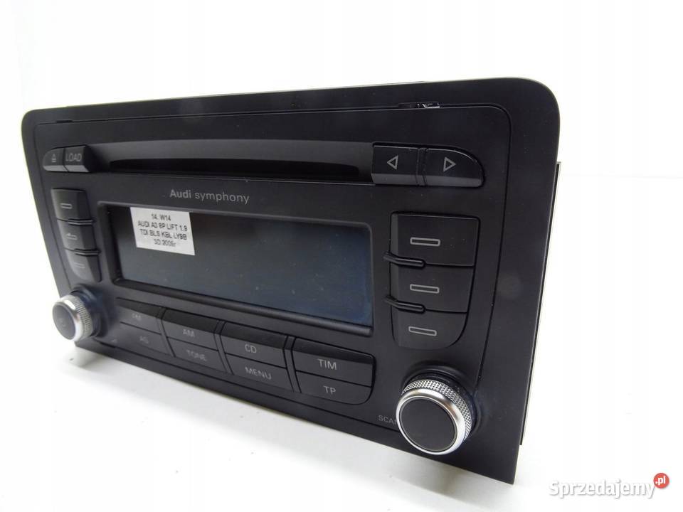 RADIO CD RADIOODTWARZACZ SYMPHONY AUDI A3 S3 8P