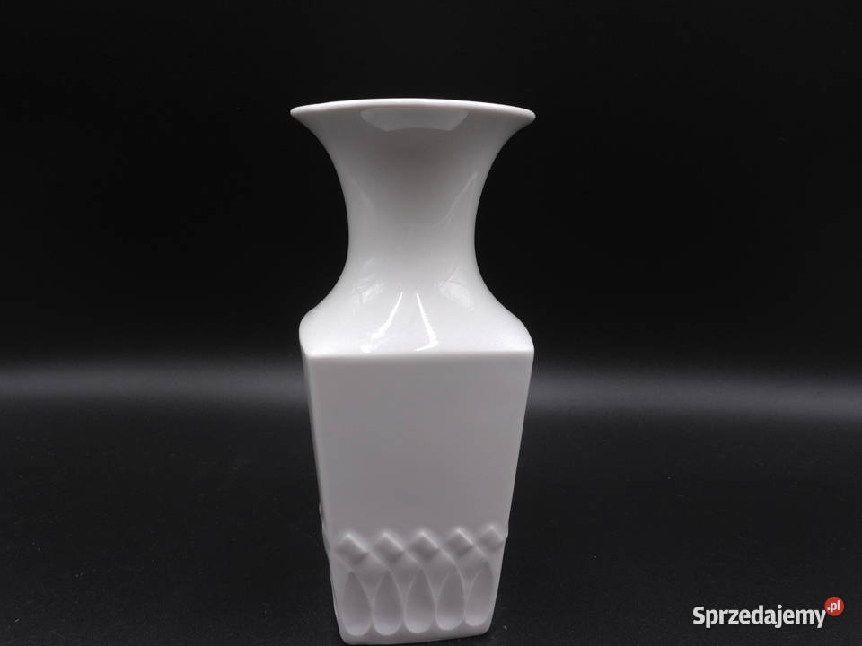 Śnieżnobiały wazon Schumann Arzberg porcelana Raszków