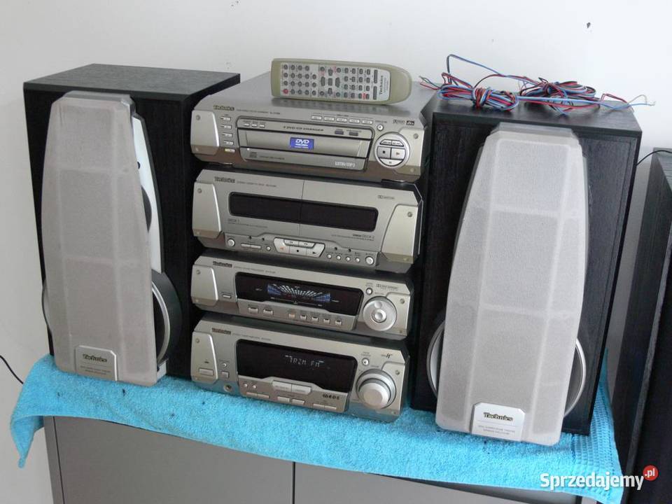 Wieża Technics SCDV290 pilot kolumny Mocna Jasło