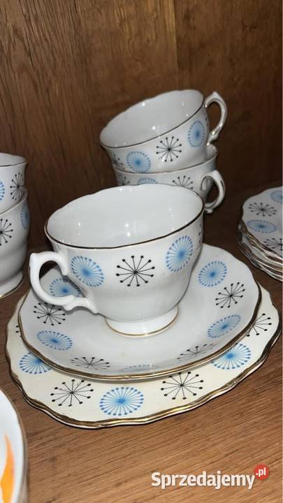 Filiżanka z talerzykiem deserowym Colclough Gdańsk