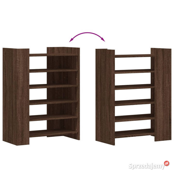 Szafka na buty brązowy dąb 745x375x100 WM848436 Warszawa