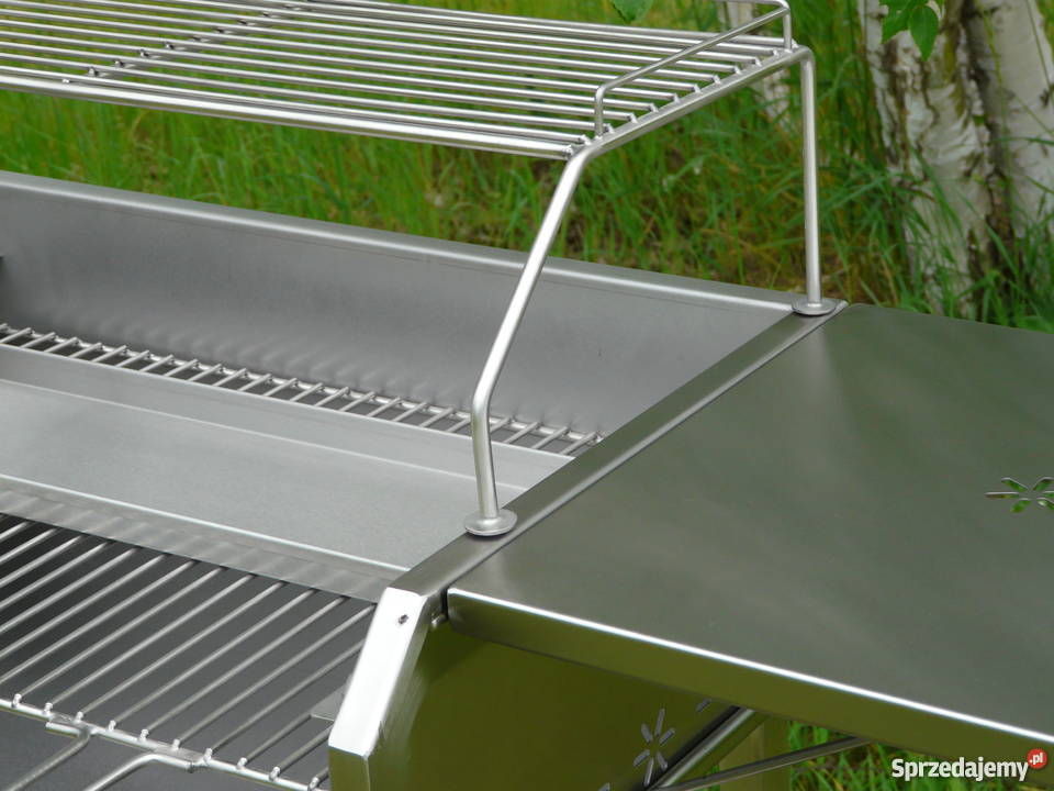 Grill nierdzewny prostokątny 600 x 400 z dwiema Wrocław