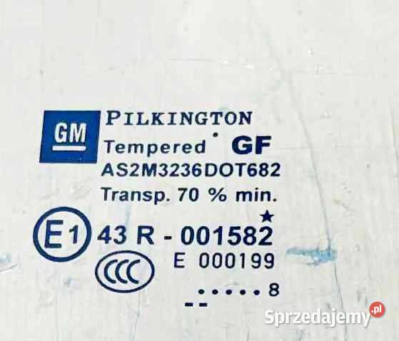 Opel Astra H Szyba drzwi Prawy Tył Tylny Rok produkcji 2008 Radom