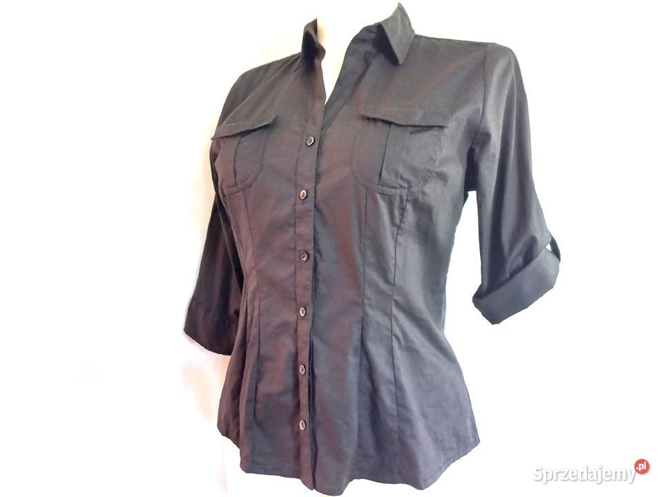 Bluzka czarna Koszula elegancka r 3840 rękaw 34 Białystok