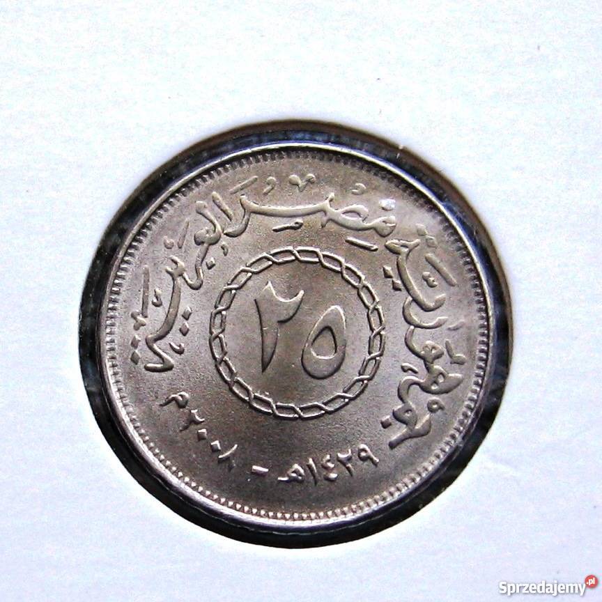 Egipt 25 Piastrów 2008r w Holderze