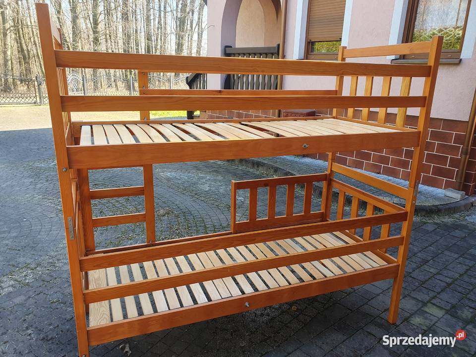 Łóżko piętrowe 3 osobowe z szufladami Rybnik