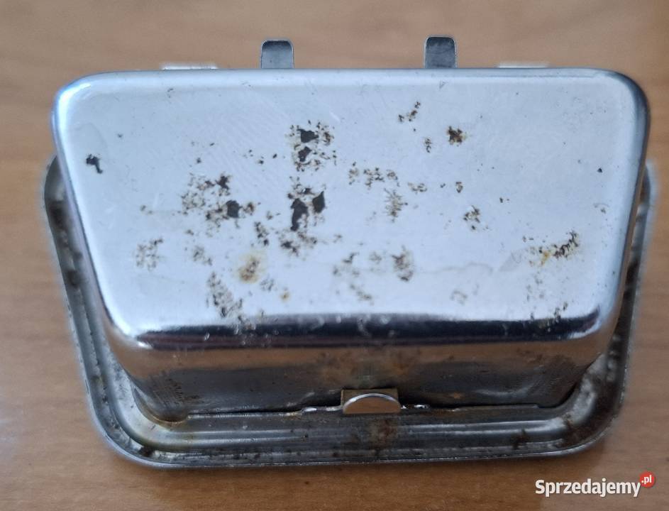 Popielniczka samochodowa chromowana retro Lublin