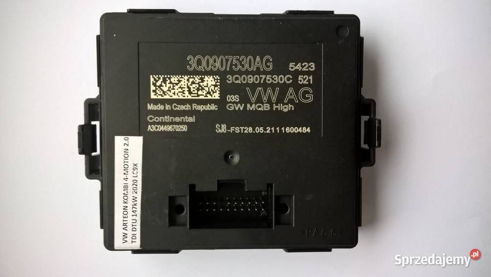 Moduł sterownik Gateway 3Q0 907 530 AG VW AUDI Motoryzacja Sokołów Małopolski