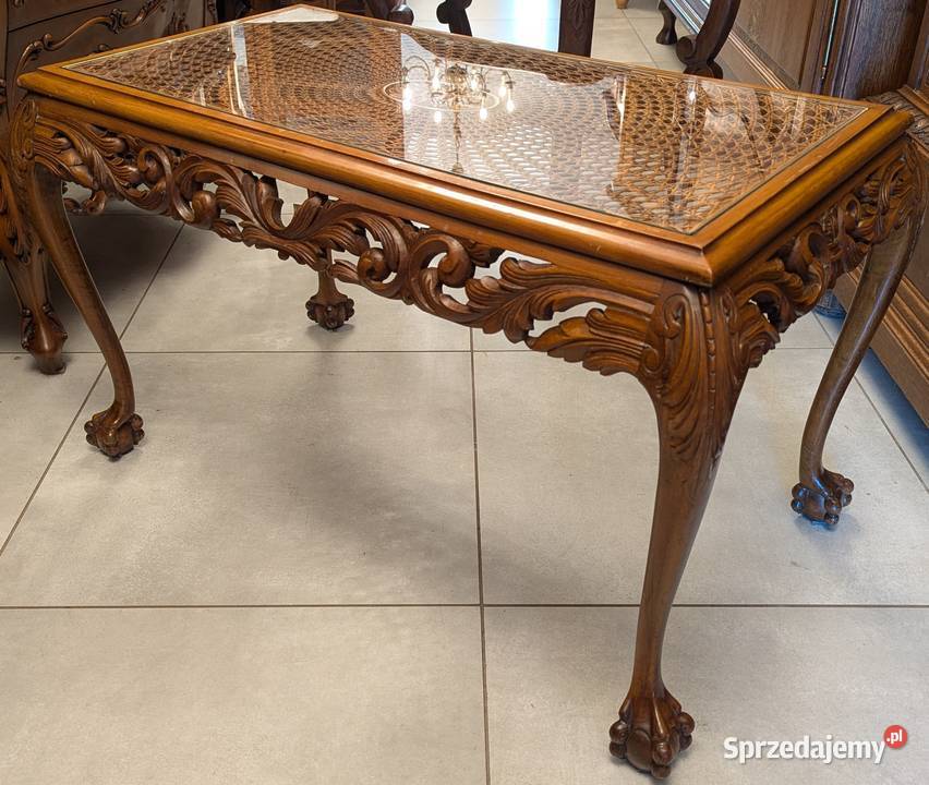 Piękny dębowy stolik na łapachsklep Dąbrowa Dąbrowa Górnicza