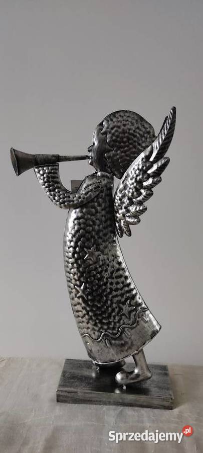 Anioł metalowy duży Figurki i rzeźby podkarpackie sprzedam