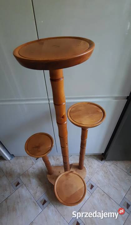 Kwietnik stojący 5 poziomów drewno Pozostałe Koszalin