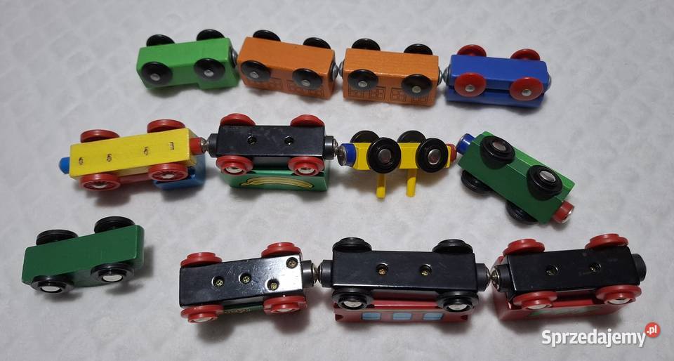 Pociąg ciuchcia wagony autko drewniane Czeladź