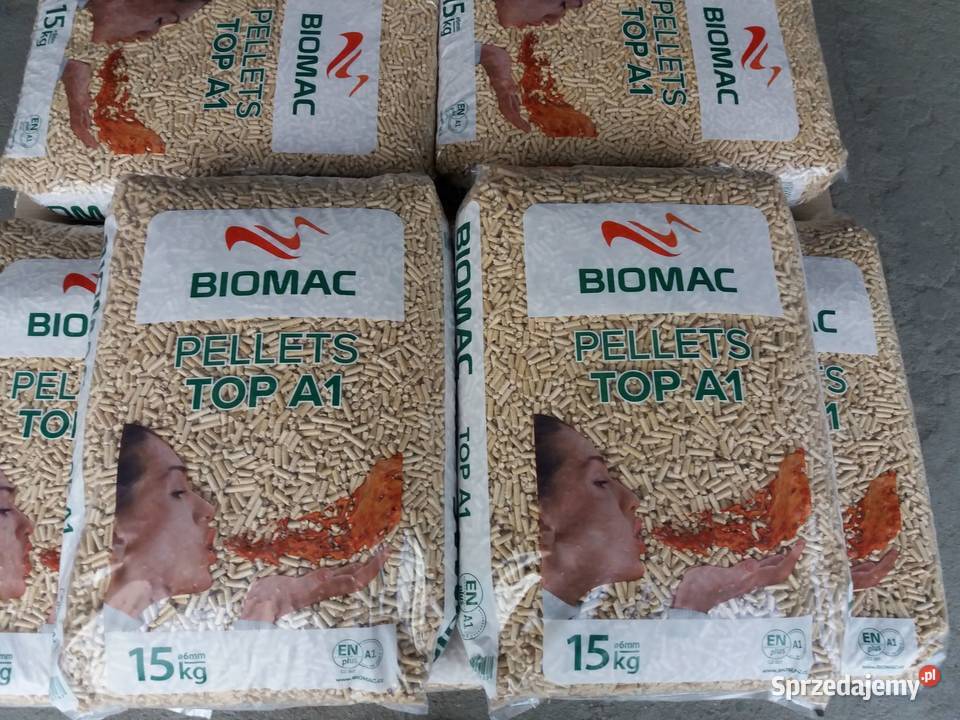 Pellet świerkowy Biomac Top A1 certyfikat ENplus Dobroszyce