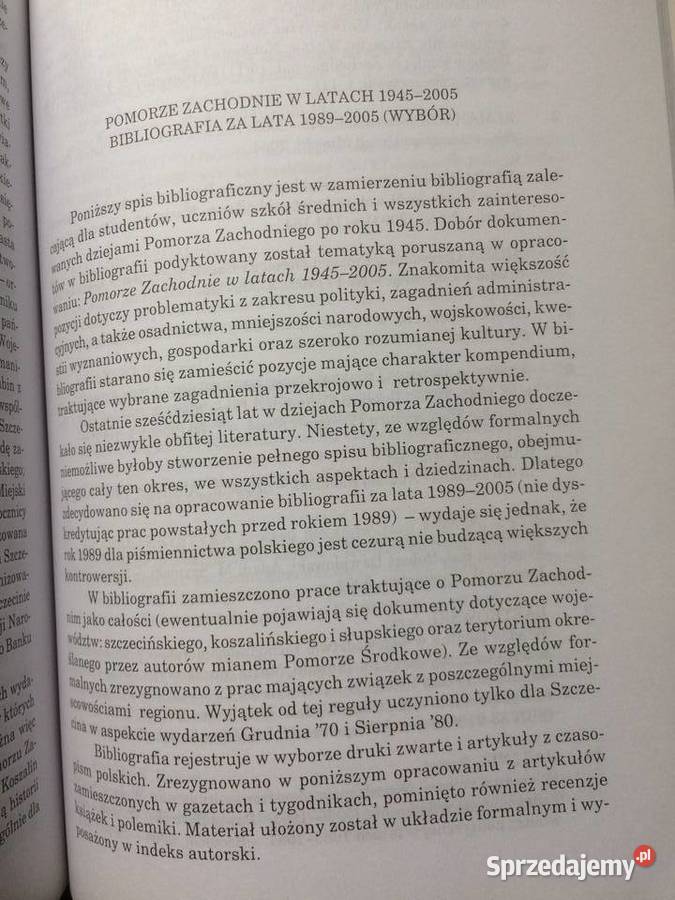 3486 Pomorze Zachodnie W Latach 1945 2005 sprzedam