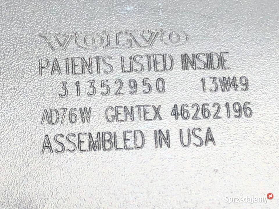 LUSTERKO WEWNĘTRZNE VOLVO XC60 I 31352950 osobowe