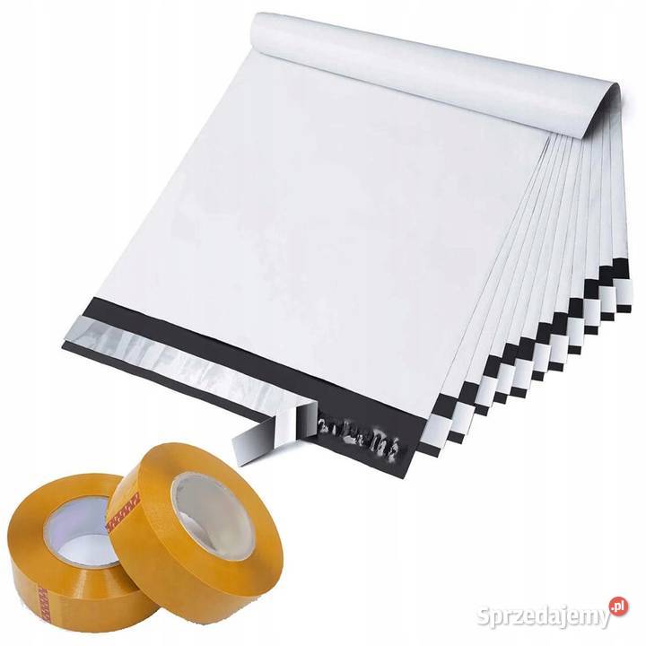 Foliopaki Białe 500x610mm 100 Taśma 48mm x 50m Ludźmierz