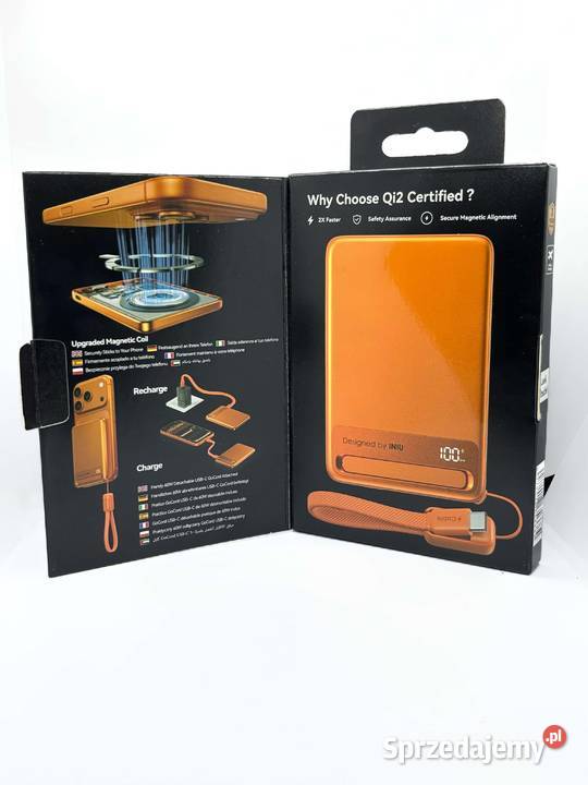 Powerbank INIU 5000 mAh pomarańczowy warmińsko-mazurskie sprzedam