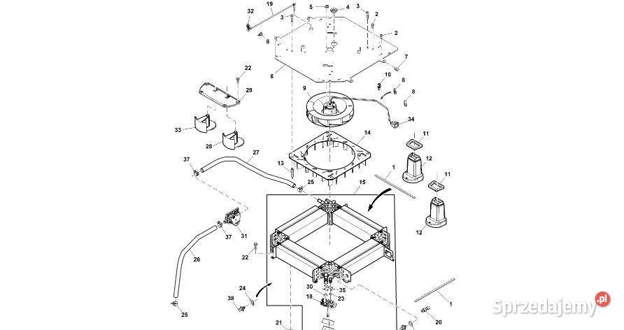 John Deere 9470RX Dmuchawa RE556940 HVAC