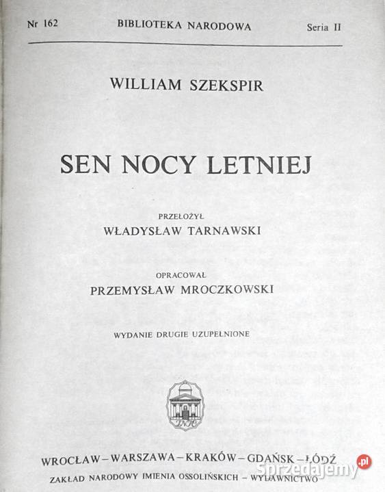 Sen nocy letniej William Szekspir lubelskie Chełm