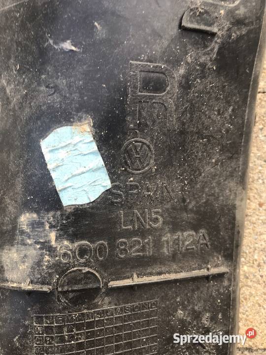 Osłona błotnika prawy przód 6Q0 vw polo śląskie Kozy