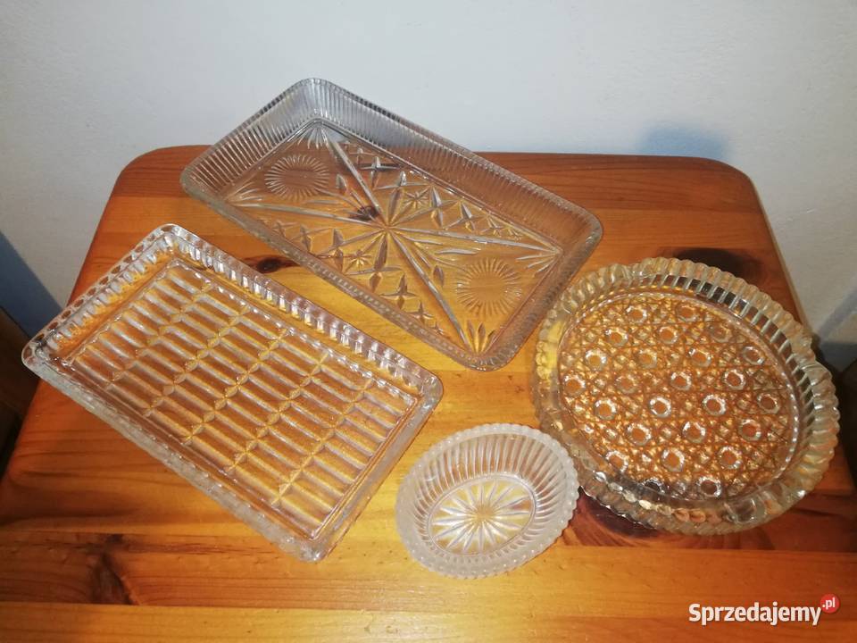Patera szklana PRL Warszawa sprzedam