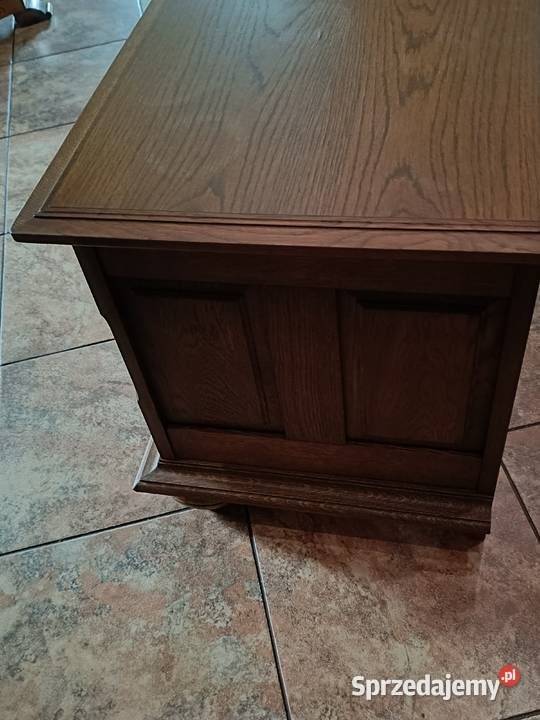 Skrzynia drewniana rzeźbiona 119cm Lipno