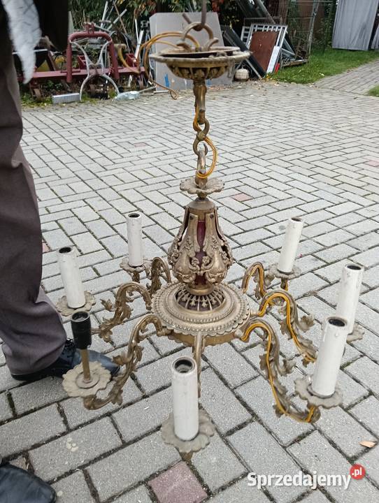 Stary żyrandol z mosiądzu Dom i Ogród podkarpackie Rzeszów