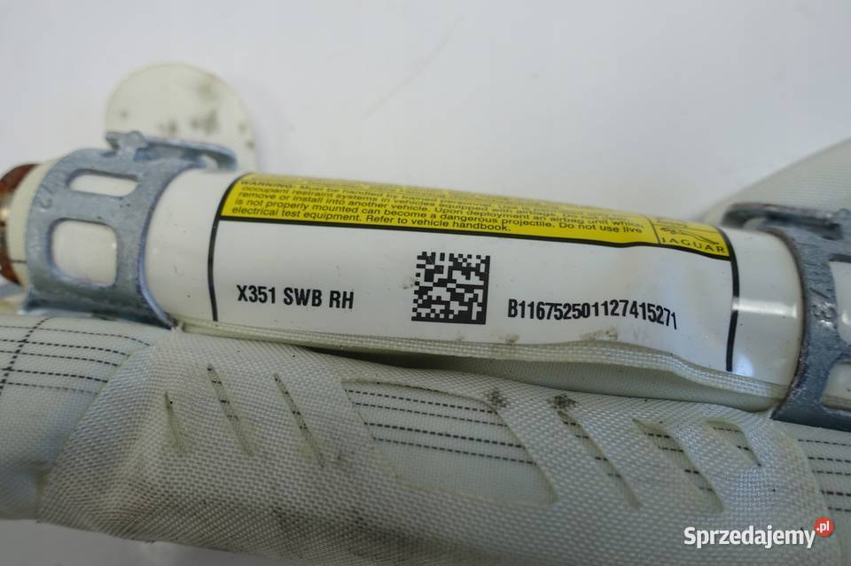 Jaguar XJ X351 PRZEDNIA KURTYNA POWIETRZNA prawa osobowe Rudka