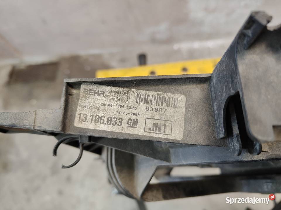 Wentylator chłodnicy Opel Corsa C 12 16V śląskie Niewiesze sprzedam