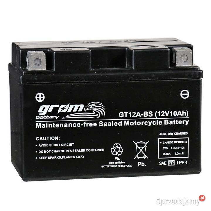 Akumulator motocyklowy GROM GT12ABS YT12ABS 12V