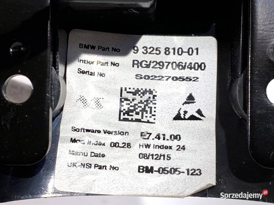 LICZNIK OBROTOMIERZ MINI COUNTRYMAN R60 9325810