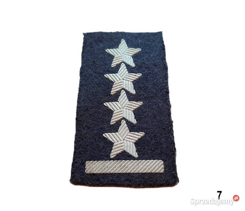 Oznaka stopnia naszywka kapitan do furażerki Woj Warszawa