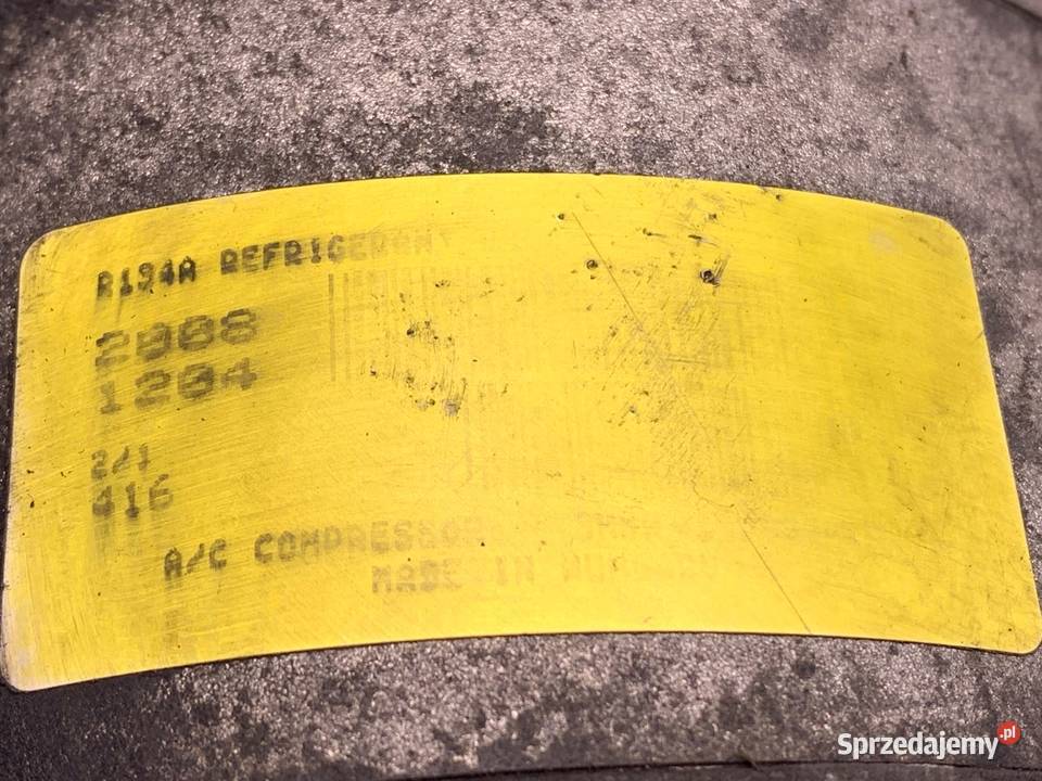 SPRĘŻARKA KLIMATYZACJI FORD FOCUS II 16 109 0412 podkarpackie