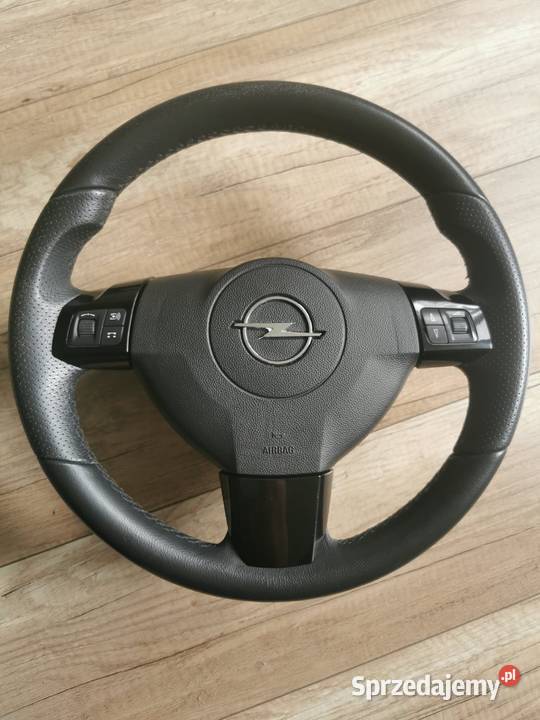 Kierownica wielofunkcyjna skórzana opel astra H Włocławek