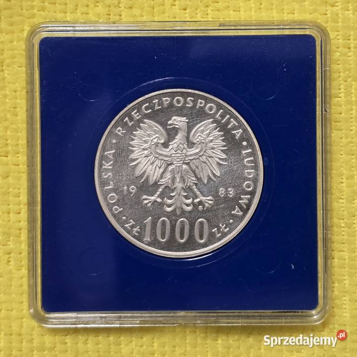 Moneta srebrna z JPII wybita w 1983r poświęcona