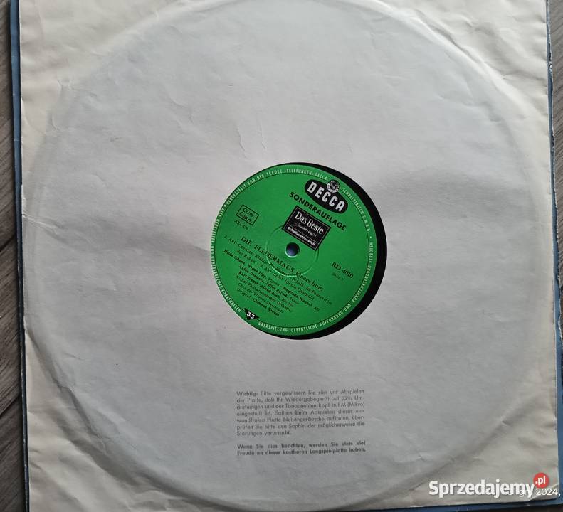 Album winylowy Johann Straus Die Fledermaus 1 płyta Wronki