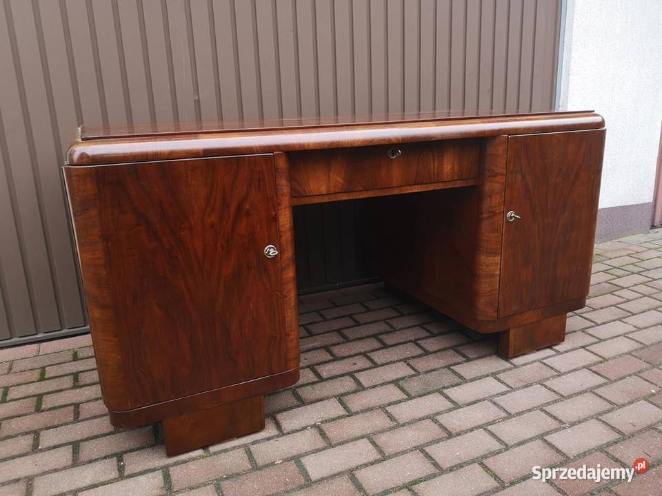 Biurko ARTDECO Orzech Zgrabne Stare Antyk wielkopolskie
