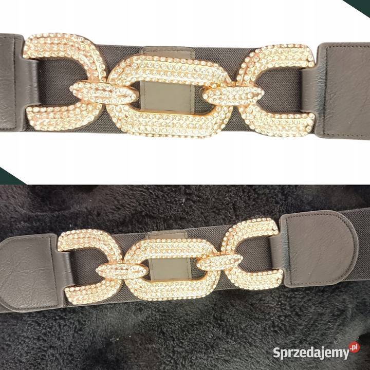 Stylowy biżuteryjny pasek damskielastyczna guma