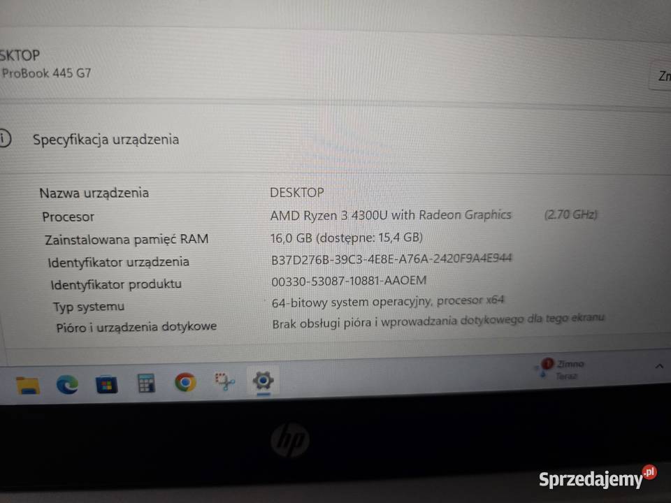 HP Probook 445 g7 16gb ram idealny Radom