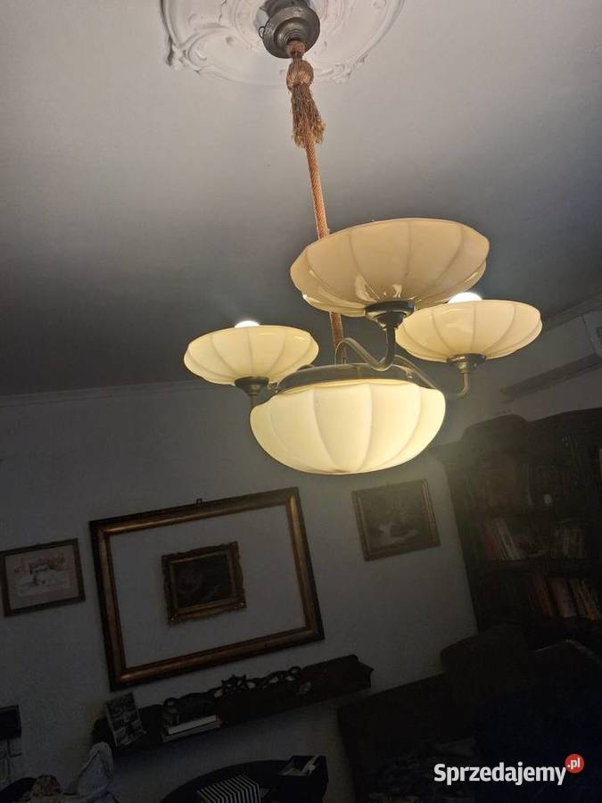 Przedwojenna lampa sufitowa Wrocław