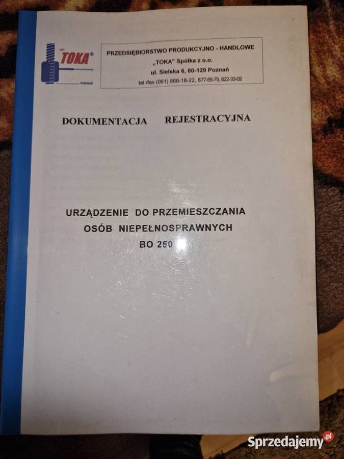 Platforma pionowa winda niepełnosprawnych wielkopolskie Pomarzanowice