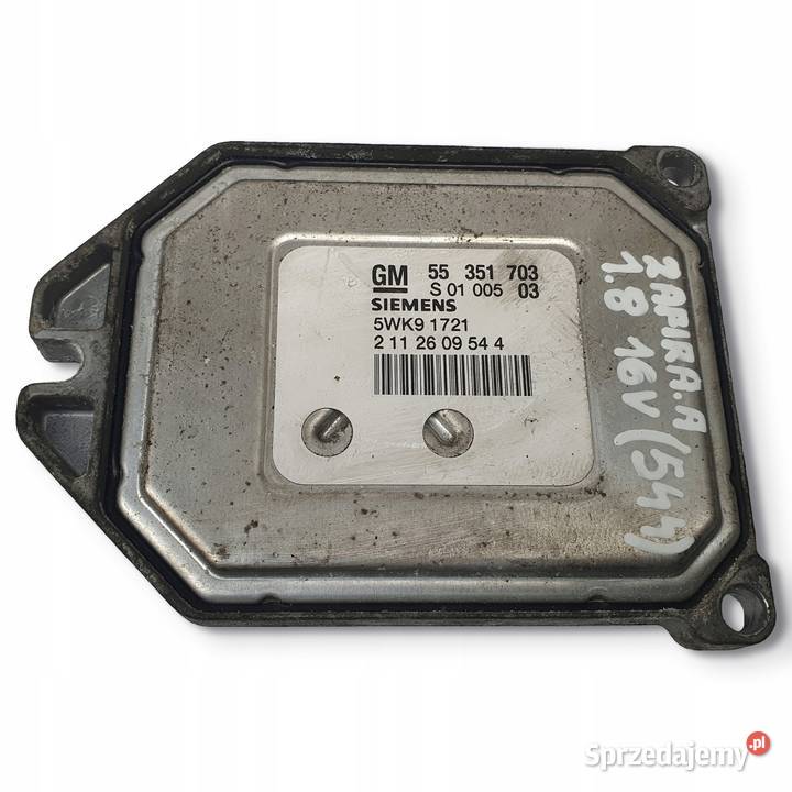 STEROWNIK SILNIKA komputer Opel Zafira A 18 16V osobowe Chełm