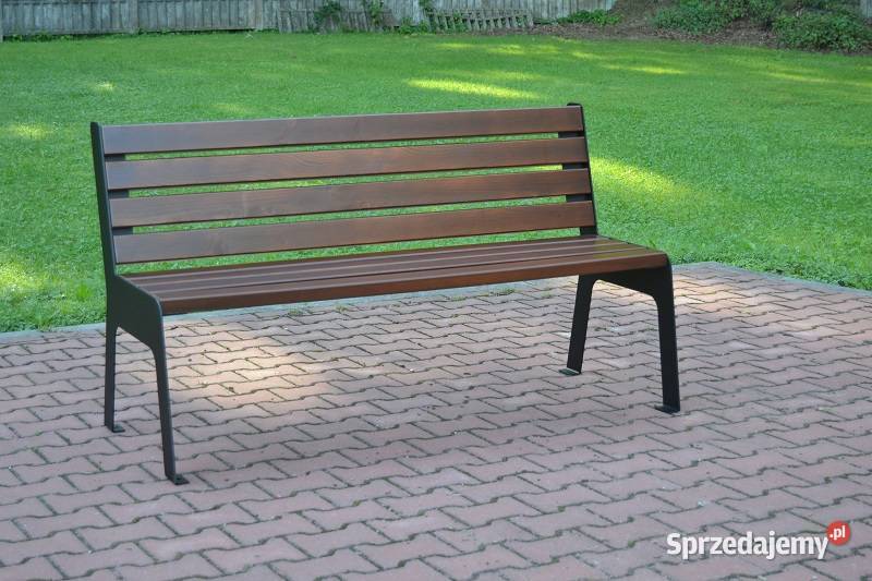 Ławka parkowa z oparciem miejska ogrodowa SONIA metal Warszawa sprzedam