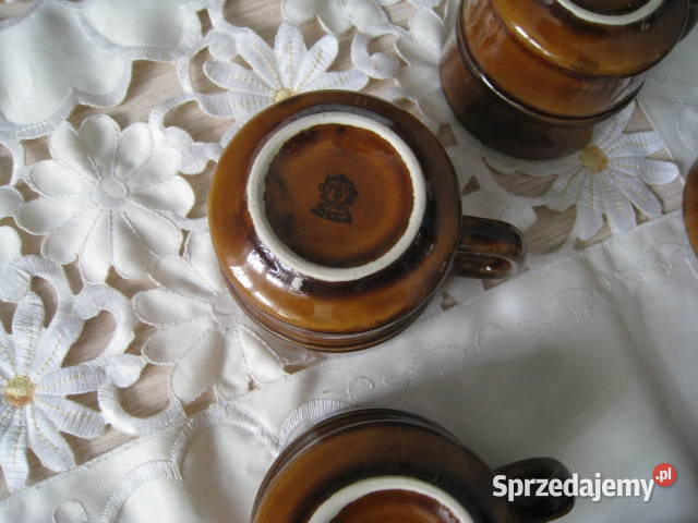 Filiżanki kawowe Tułowice okres PRL śląskie Częstochowa