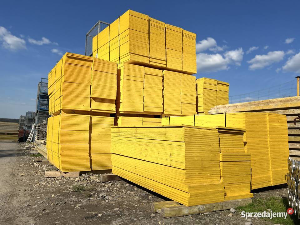 Płyta trójwarstwowa Peri żółta sklejka blaty Zakopane