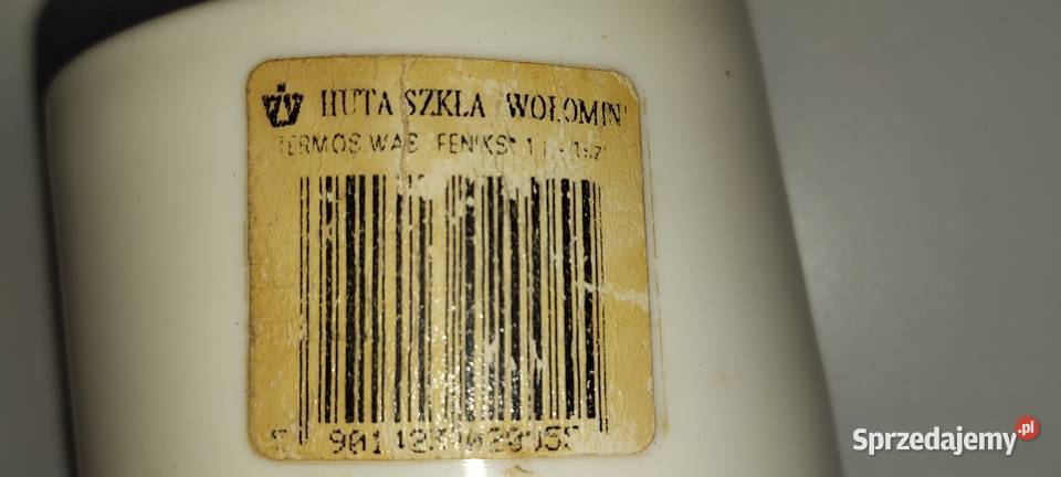 PRL czerwony termos Huta Szkła Wołomin mazowieckie Warszawa